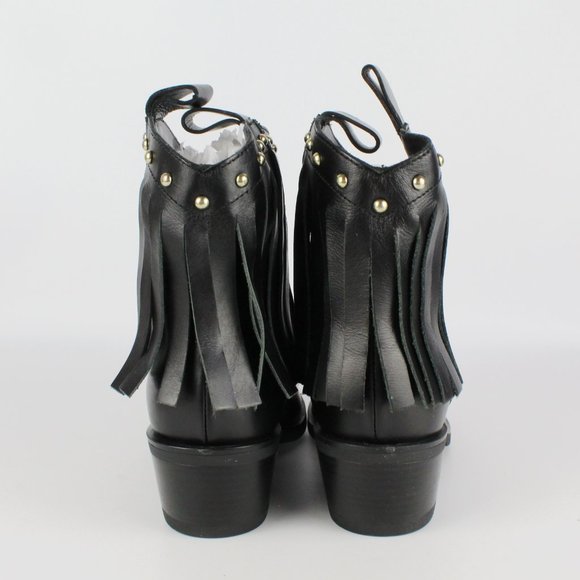 NEW LOVE MOSCHINO Fringe Western Boot - Picture 9 of 15
